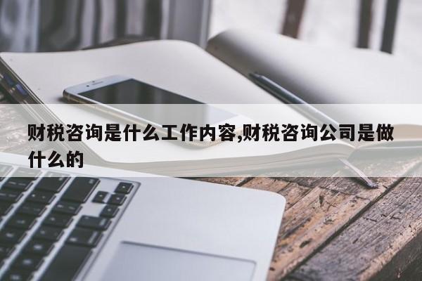 财税咨询是什么工作内容,财税咨询公司是做什么的
