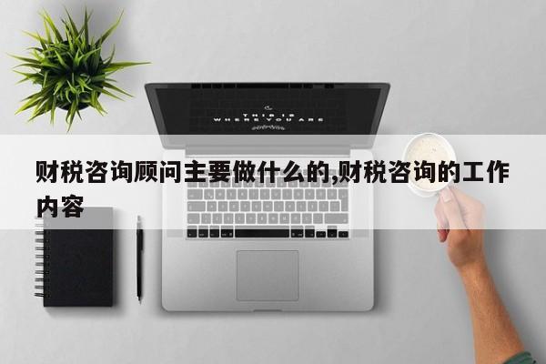 财税咨询顾问主要做什么的,财税咨询的工作内容