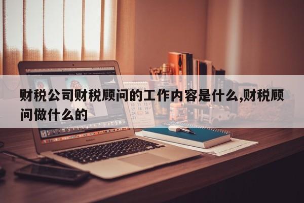 财税公司财税顾问的工作内容是什么,财税顾问做什么的