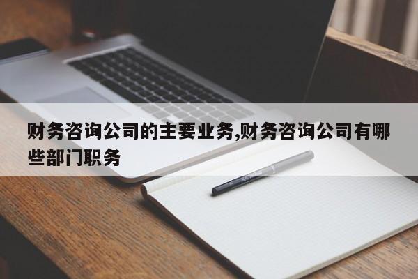 财务咨询公司的主要业务,财务咨询公司有哪些部门职务
