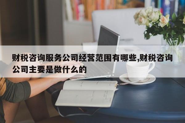 财税咨询服务公司经营范围有哪些,财税咨询公司主要是做什么的